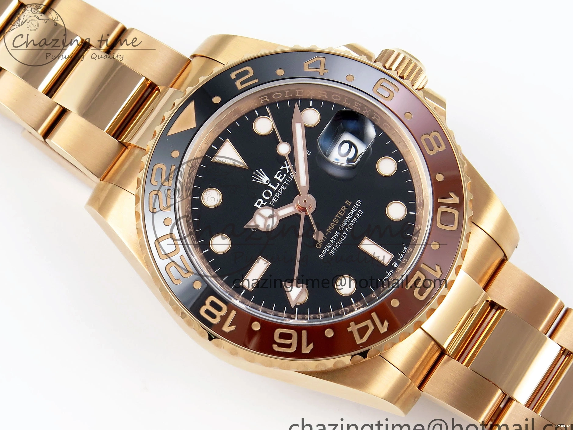 0103 Refined GMT-Master II 126715 CHNR Black Brown Ceramic Clean Factory 1:1 Best Edition on RG Bracelet DD 1715